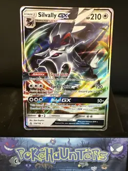 Pokemon Card Silvally GX 116/156 Half Art Ultra Rare Ultra Prism Played - Image 1