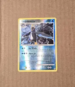 Pokemon Empoleon 4/130 Diamond Pearl Base Set Reverse Holo Rare MP - Image 1