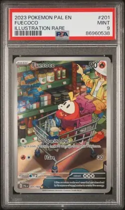 Pokemon TCG Fuecoco Paldea Evolved 201/193 Illustration Rare PSA 9 - Image 1