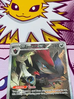 Pokemon TCG - N’s Zoroark ex 185/159 - Journey Together - SIR - NM - Image 3