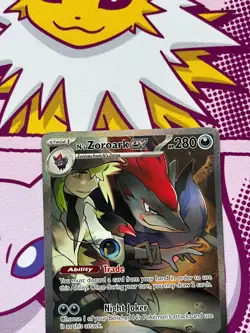 Pokemon TCG - N’s Zoroark ex 185/159 - Journey Together - SIR - NM - Image 5