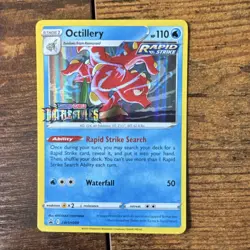 Pokemon Octillery SWSH089 Sword & Shield Promo Prerelease Rapid Strike Holo 2021 - Image 1