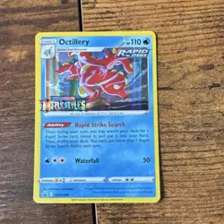 Pokemon Octillery SWSH089 Sword & Shield Promo Prerelease Rapid Strike Holo 2021 - Image 2
