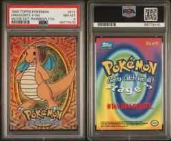 Dragonite 149 - PSA 8 - Topps Series Rainbow Foil - Pokemon Card - Image 1