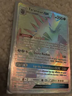 Pokemon Tyranitar GX SM-Lost Thunder 223/214 Secret Rare Holo 250HP Stage 2 - Image 2