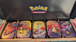 Pokemon Kanto Power Mini Tin 5 pack bundle - Tins Only - No booster packs - Image 1