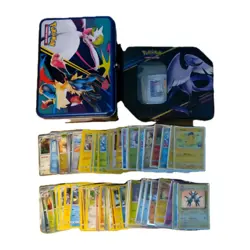 Huge Collection Bulk Lot of 600+ Pokemon Cards Vintage 2 tins Yard sale find - Image 2