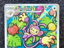 Ambipom (107/094) IR ~ Mint/NM [Me02: Phantasmal Flames 2025] Holo Pokemon TCG - Image 2