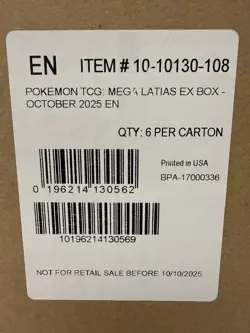 Pokemon TCG Mega Latias ex COLLECTION BOX CASE Factory Sealed 6 Boxes - Image 2