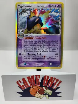 Pokemon Typhlosion Delta Species 12/101 EX Dragon Frontiers Reverse Holo LP sc - Image 1