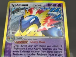 Pokemon Typhlosion Delta Species 12/101 EX Dragon Frontiers Reverse Holo LP sc - Image 2