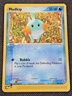 Pokemon: Mudkip #59/109 EX Ruby and Sapphire 2003 E-reader - LP/NM - L24 - Image 1