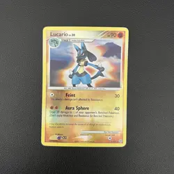 Pokemon TCG Lucario Diamond And Pearl #6/130 Reverse Holo Rare Card - HP - Image 1