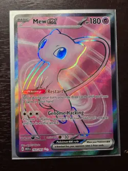 Pokemon card Mew EX Full Art 193/165 Scarlet & Violet 151 Holo Ultra Rare - Image 1