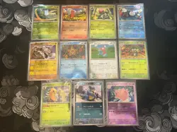 Pokemon 151 Japanese Masterball 11 Card Lot NM Charmander/Scyther/Ivysaur/Etc - Image 1