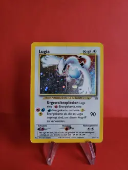 Pokemon Karte/card - Lugia 9/111 Neo Genesis Holo Swirl - Played - Image 1