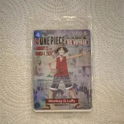 Bandai Namco One Piece CCG Monkey D. Luffy US Voyage Promo Card 000 - Image 1