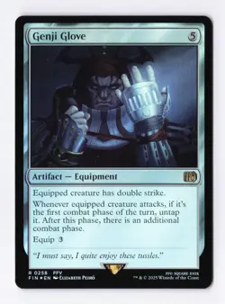 Genji Glove (Foil) 0258 (R) MTG FINAL FANTASY (FIN) - Image 1