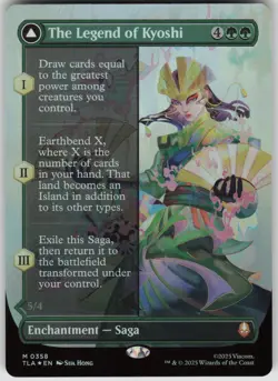 MTG The Legend of Kyoshi Borderless Foil NM Avatar: The Last Airbender Magic 358 - Image 1