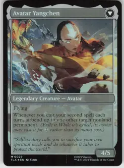 MTG The Legend of Yangchen Foil NM Avatar: The Last Airbender Magic 27 - Image 2