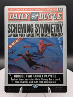 Scheming Symmetry 1997 FOIL: Secret Lair Drop: Spider-Man MTG Daily Bugle (NM) - Image 1