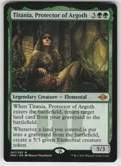 MTG Titania, Protector of Argoth Normal Modern Horizons 2 # 287 NM - Image 1