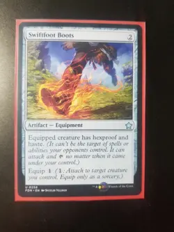 Swiftfoot Boots - Foundations - Magic the Gathering- Near Mint/Mint - Image 1