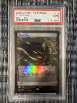 Strip Mine - PSA 9 Graded - FOIL - MINT - Zendikar Rising - MTG - Image 1