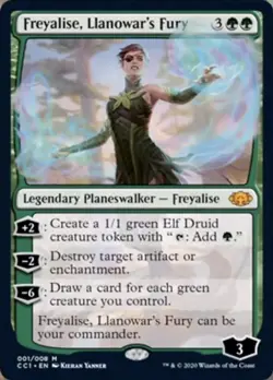 LP - Foil - Freyalise, Llanowar's Fury - 1 - Commander Collection: Green - Image 1