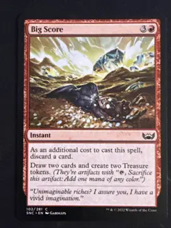 1x Big Score (102) Streets of New Capenna LP MTG Magic the Gathering x1 MKE - Image 1