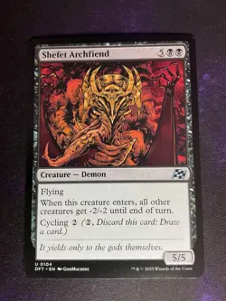 MTG * Shefet Archfiend Aetherdrift * 1X * NM - Image 1