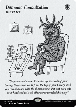 MTG Demonic Consultation, NM-Mint, English Secret Lair Countdown Kit - Image 1