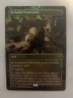 Secluded Courtyard (Borderless) Special Guests Foil - Image 1