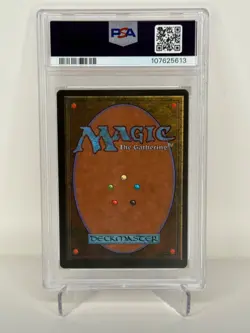 1994 Magic The Gathering Revised Dual Land BADLANDS PSA 8 #5613 - Image 2