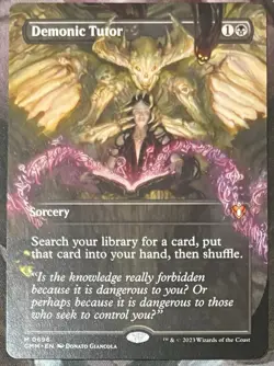 Demonic Tutor (Borderless) Commander Masters Regular - Image 1