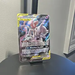 Pokemon Mewtwo & Mew GX Full art Tag team - Image 1