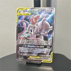 Pokemon Mewtwo & Mew GX Full art Tag team - Image 2