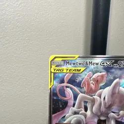 Pokemon Mewtwo & Mew GX Full art Tag team - Image 4