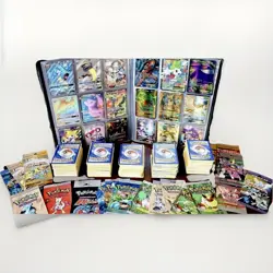 100 Pokemon Bulk Cards + Graded Slab PSA/CGC 7-10 + 4 Sealed Booster Packs. - Image 1