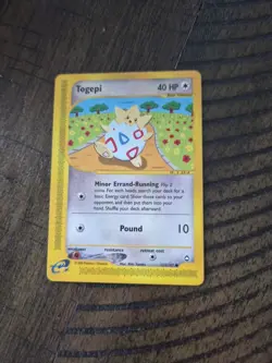 Pokemon Togepi Card 114/147 Regular/Non-Holo Aquapolis - Image 1