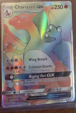 Pokemon Charizard GX Secret Rare Holo SM-Burning Shadows 150/147 - Image 1