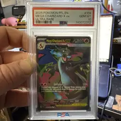 2025 Pokemon Mega Charizard X ex #109 – PSA 10 Gem Mint – Ultra Rare – 🔥 - Image 2