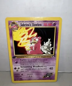 Sabrina's Slowbro 60/132 Uncommon - Gym Heroes - 1st Edition - Pokemon WOTC - Image 1