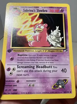 Sabrina's Slowbro 60/132 Uncommon - Gym Heroes - 1st Edition - Pokemon WOTC - Image 3