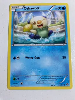 Pokemon TCG 30/114 Oshawott Basic Common Steam Siege Very Good Condition - Image 1