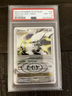 Pokemon 2009 Platinum Arceus Arceus Lv.X Holo Rare #96/99 PSA 8 - Image 1