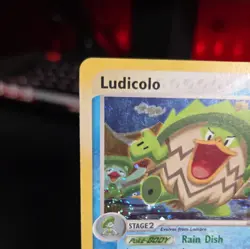 Ludicolo 7/100 Holo Rare Pokemon ex Sandstorm LP SWIRL - Image 3
