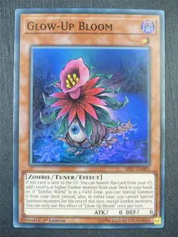 Glow-Up Bloom SR07 Super Rare - 1st ed Yugioh Card #9B9 - Image 1