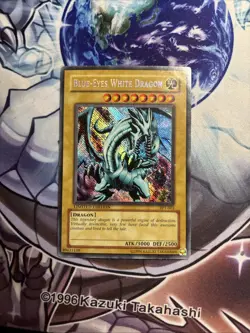 YUGIOH BLUE-EYES WHITE DRAGON BPT-003 SECRET Misprint REVERSE HP/MP (WNU) - Image 1