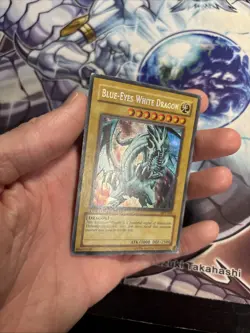 YUGIOH BLUE-EYES WHITE DRAGON BPT-003 SECRET Misprint REVERSE HP/MP (WNU) - Image 3
